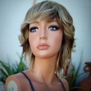 100% HUMAN HAIR WIG Balayage Hair wavy